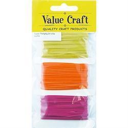AussieSuperStore Jewellery Making Supplies Hot Pink/Yellow/Orange Suede Thonging (in 4 colours) Suede Thonging Stringing Material | Jewellery Making Supplies 9331468048558 VCST04